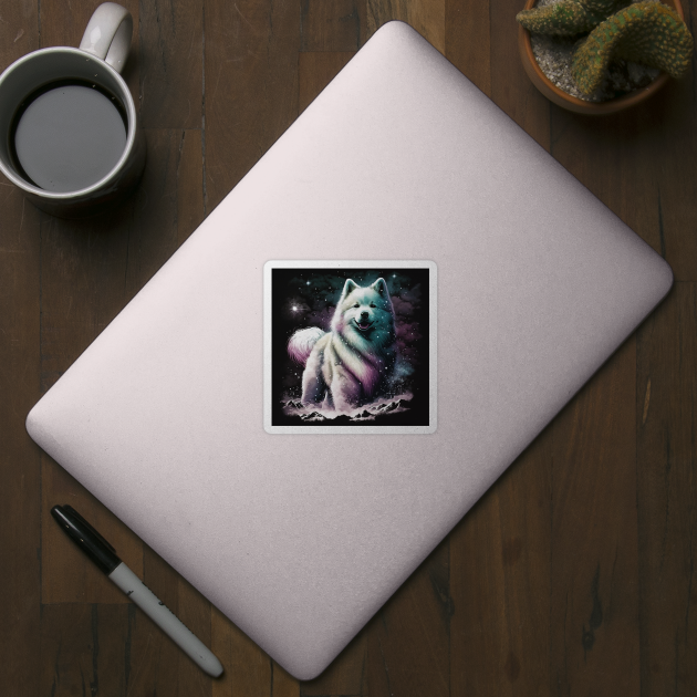Supreme Samoyed Samoyed Dog Sticker TeePublic